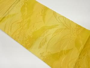 草葉模様織出し袋帯